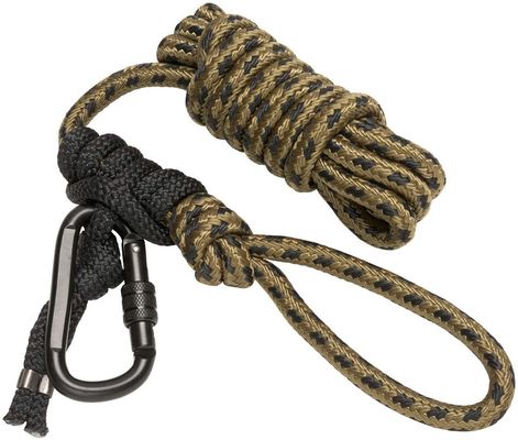 Cuerda de nylon de la seguridad de la cuerda de salvamento de la protección de la caída con el gancho agarrador de la cuerda del amortiguador de choque
