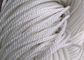 Color blanco de nylon de la cuerda 5m m del poliéster trenzado fino de alta resistencia